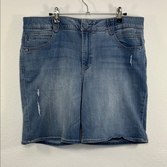 Democracy Women's Ab Solution 5" Short Blue‎ size 16 - Picture 2 of 10